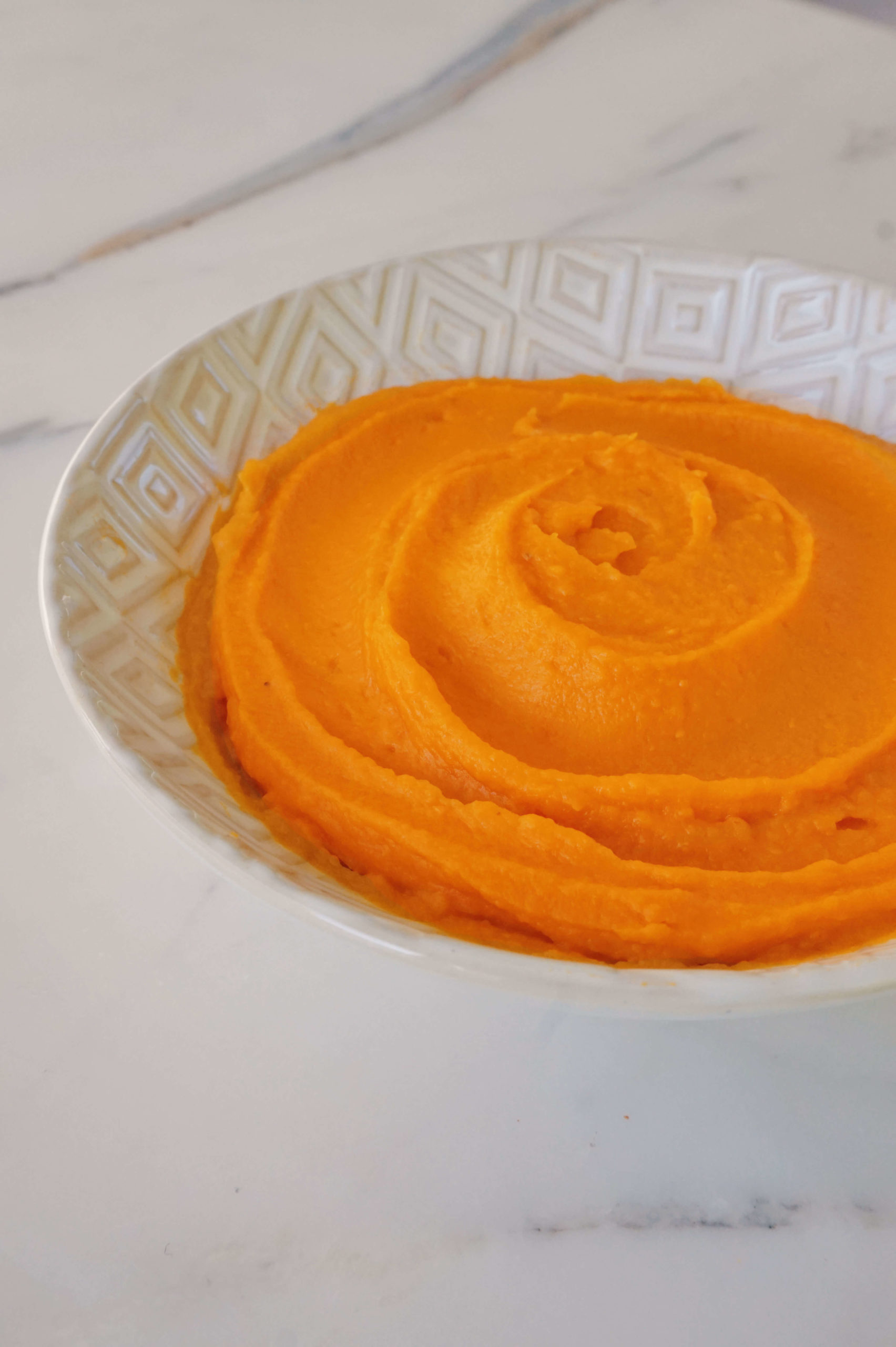 purée de patate douce